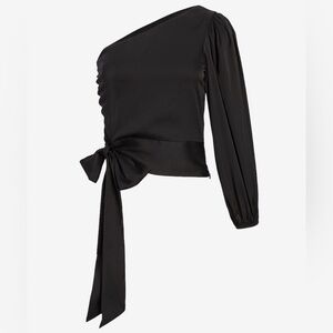 Express one shoulder satin top